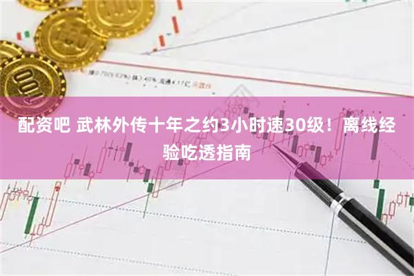 配资吧 武林外传十年之约3小时速30级！离线经验吃透指南