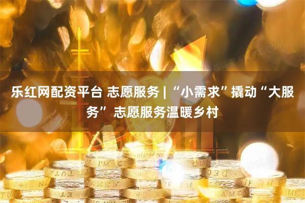 乐红网配资平台 志愿服务 | “小需求”撬动“大服务” 志愿服务温暖乡村